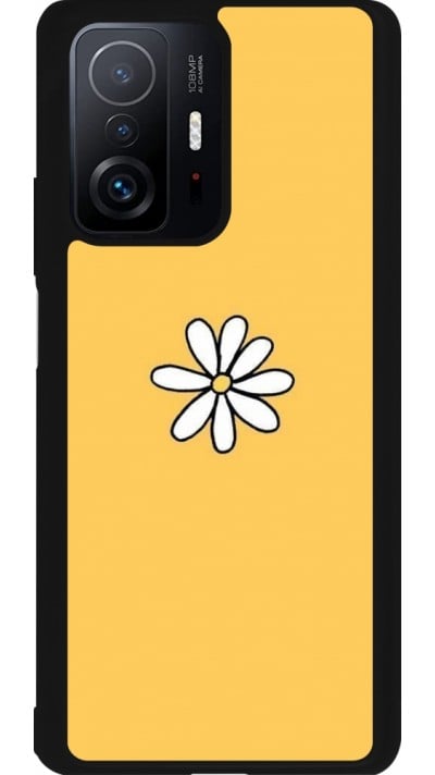 Coque Xiaomi 11T - Silicone rigide noir Easter 2023 daisy