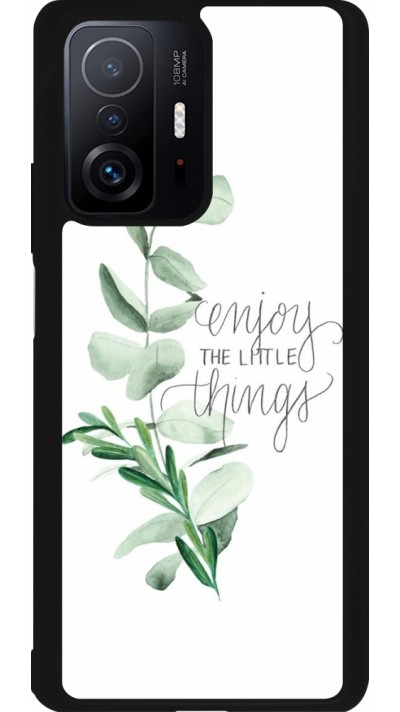 Coque Xiaomi 11T - Silicone rigide noir Enjoy the little things