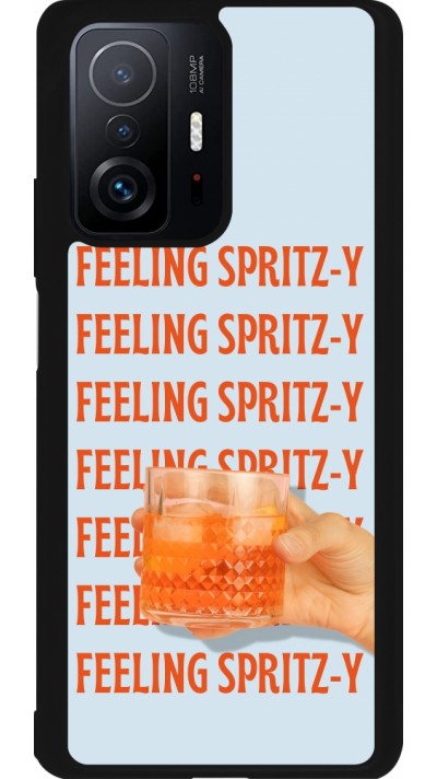 Coque Xiaomi 11T - Silicone rigide noir Feeling Spritz-y