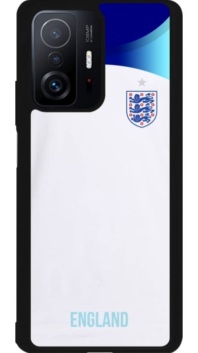 Coque Xiaomi 11T - Silicone rigide noir Maillot de football Angleterre 2022 personnalisable