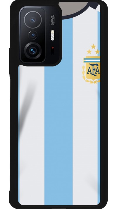 Coque Xiaomi 11T - Silicone rigide noir Maillot de football Argentine 2022 personnalisable