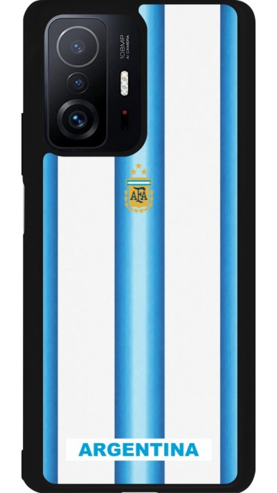 Coque Xiaomi 11T - Silicone rigide noir Maillot de football Argentine 2026 personnalisable