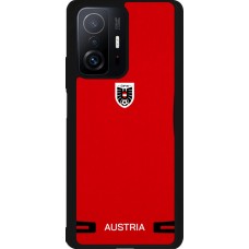 Coque Xiaomi 11T - Silicone rigide noir Maillot de football Autriche 2026 personnalisable