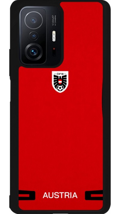 Coque Xiaomi 11T - Silicone rigide noir Maillot de football Autriche 2026 personnalisable