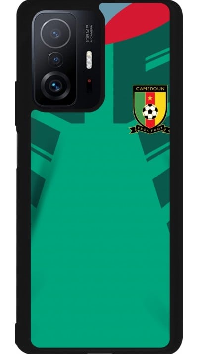 Coque Xiaomi 11T - Silicone rigide noir Maillot de football Cameroun 2022 personnalisable
