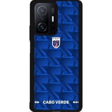 Coque Xiaomi 11T - Silicone rigide noir Maillot de football Cap-Vert 2026 personnalisable