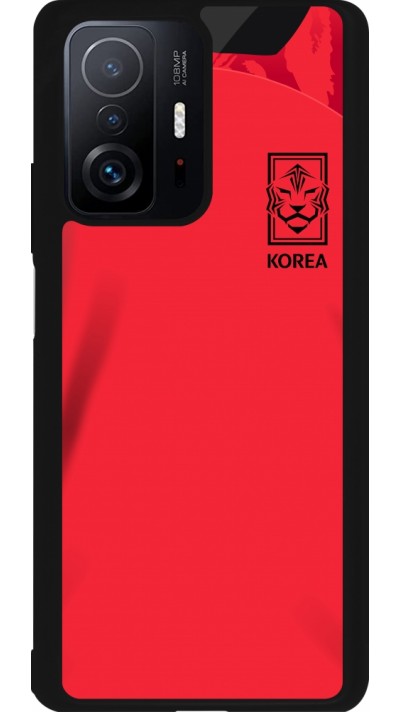 Coque Xiaomi 11T - Silicone rigide noir Maillot de football Corée du Sud 2022 personnalisable