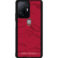 Coque Xiaomi 11T - Silicone rigide noir Maillot de football Corée du Sud 2026 personnalisable