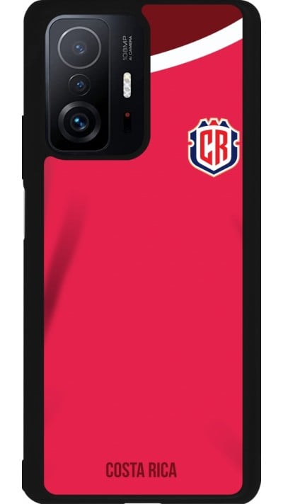 Coque Xiaomi 11T - Silicone rigide noir Maillot de football Costa Rica 2022 personnalisable