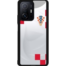 Coque Xiaomi 11T - Silicone rigide noir Maillot de football Croatie 2022 personnalisable