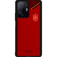 Xiaomi 11T Case Hülle - Silikon schwarz Spanien 2022 personalisierbares Fußballtrikot