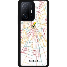 Coque Xiaomi 11T - Silicone rigide noir Maillot de football Ghana 2026 personnalisable