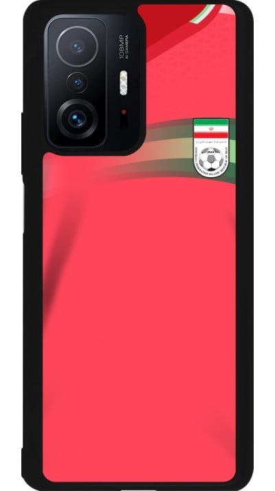 Coque Xiaomi 11T - Silicone rigide noir Maillot de football Iran 2022 personnalisable