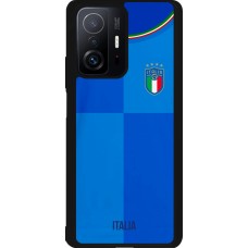 Coque Xiaomi 11T - Silicone rigide noir Maillot de football Italie 2022 personnalisable