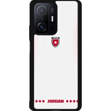 Coque Xiaomi 11T - Silicone rigide noir Maillot de football Jordanie 2026 personnalisable