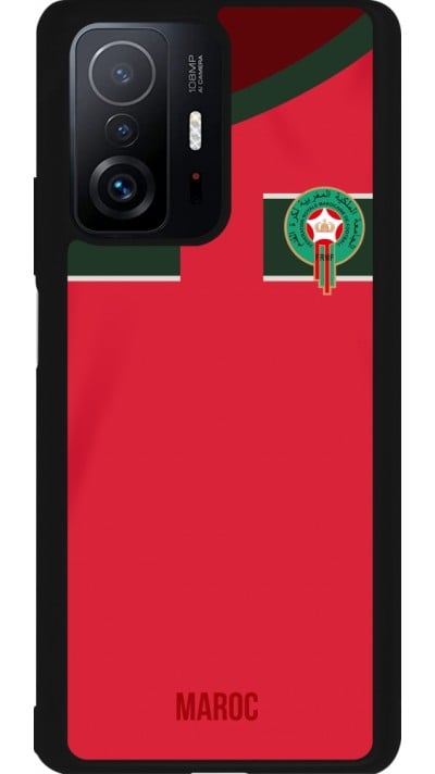 Xiaomi 11T Case Hülle - Silikon schwarz Marokko 2022 personalisierbares Fussballtrikot