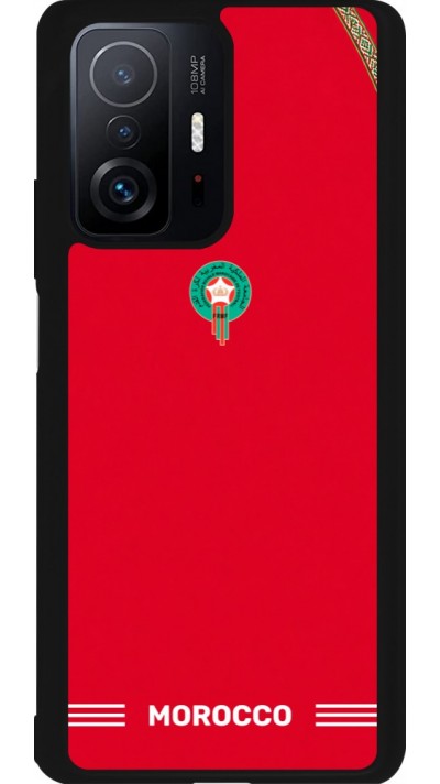 Coque Xiaomi 11T - Silicone rigide noir Maillot de football Maroc 2026 personnalisable