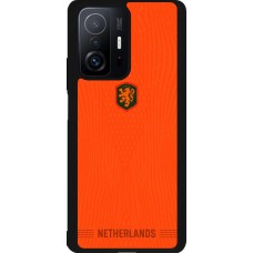Coque Xiaomi 11T - Silicone rigide noir Maillot de football Pays-Bas 2026 personnalisable