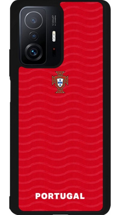 Coque Xiaomi 11T - Silicone rigide noir Maillot de football Portugal 2026 personnalisable