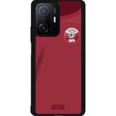 Coque Xiaomi 11T - Silicone rigide noir Maillot de football Qatar 2022 personnalisable