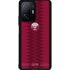 Coque Xiaomi 11T - Silicone rigide noir Maillot de football Qatar 2026 personnalisable