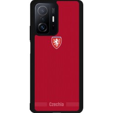 Coque Xiaomi 11T - Silicone rigide noir Maillot de football Répuplique Tchèque 2026 personnalisable