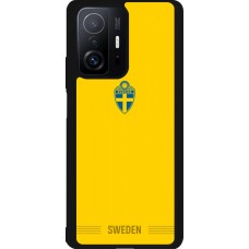 Coque Xiaomi 11T - Silicone rigide noir Maillot de football Suède 2026 personnalisable