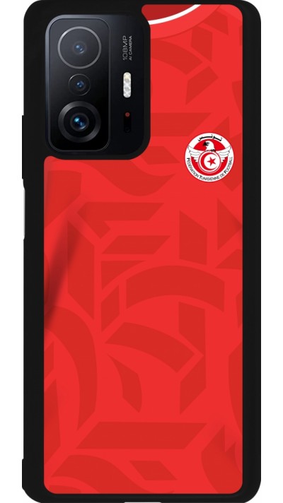 Coque Xiaomi 11T - Silicone rigide noir Maillot de football Tunisie 2022 personnalisable