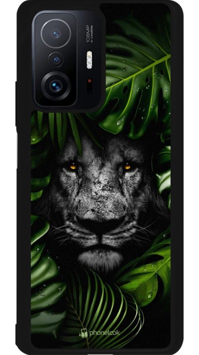 Coque Xiaomi 11T - Silicone rigide noir Forest Lion