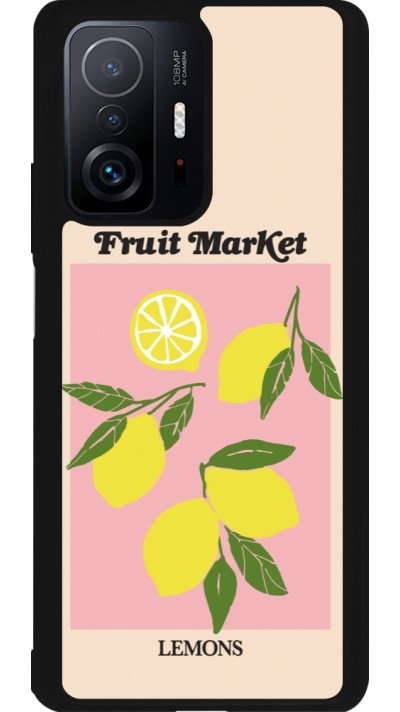 Xiaomi 11T Case Hülle - Silikon schwarz Fruit market lemons 2026