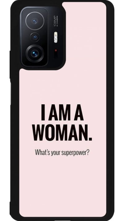 Coque Xiaomi 11T - Silicone rigide noir I am a woman