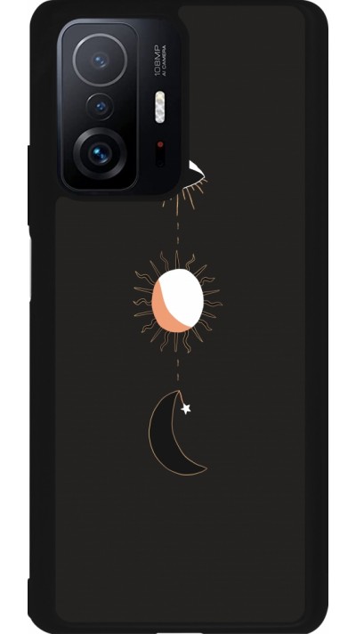 Coque Xiaomi 11T - Silicone rigide noir Halloween 22 eye sun moon