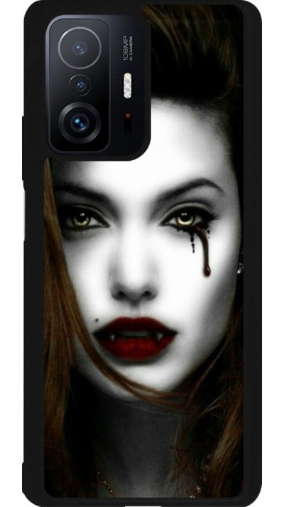 Coque Xiaomi 11T - Silicone rigide noir Halloween 2023 gothic vampire