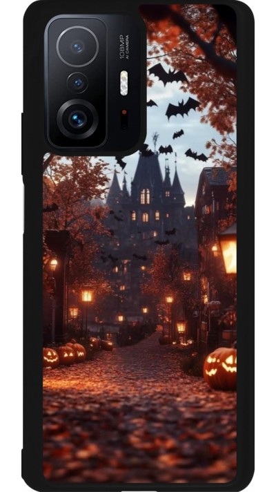 Xiaomi 11T Case Hülle - Silikon schwarz Halloween 2025 Haunted house