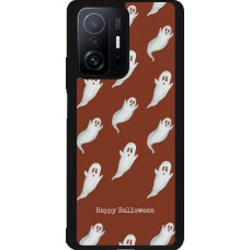 Coque Xiaomi 11T - Silicone rigide noir Halloween 2025 Pattern of ghosts