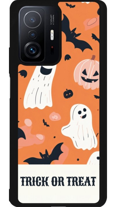 Coque Xiaomi 11T - Silicone rigide noir Halloween 2025 Trick treat