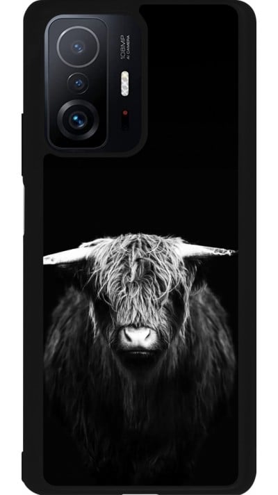 Coque Xiaomi 11T - Silicone rigide noir Highland calf black