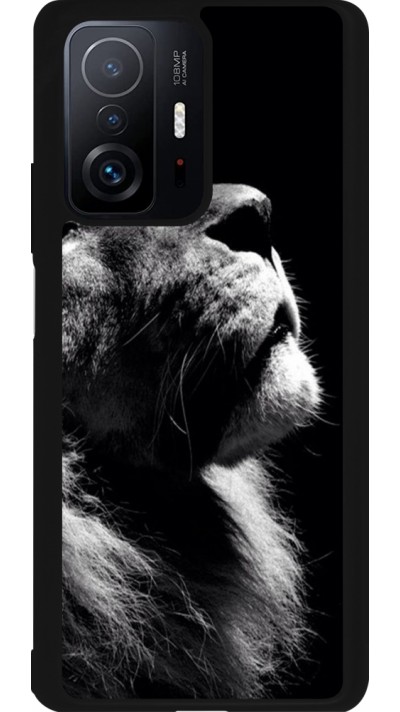 Xiaomi 11T Case Hülle - Silikon schwarz Lion looking up