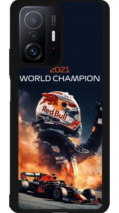 Coque Xiaomi 11T - Silicone rigide noir Max Verstappen 2021 World Champion