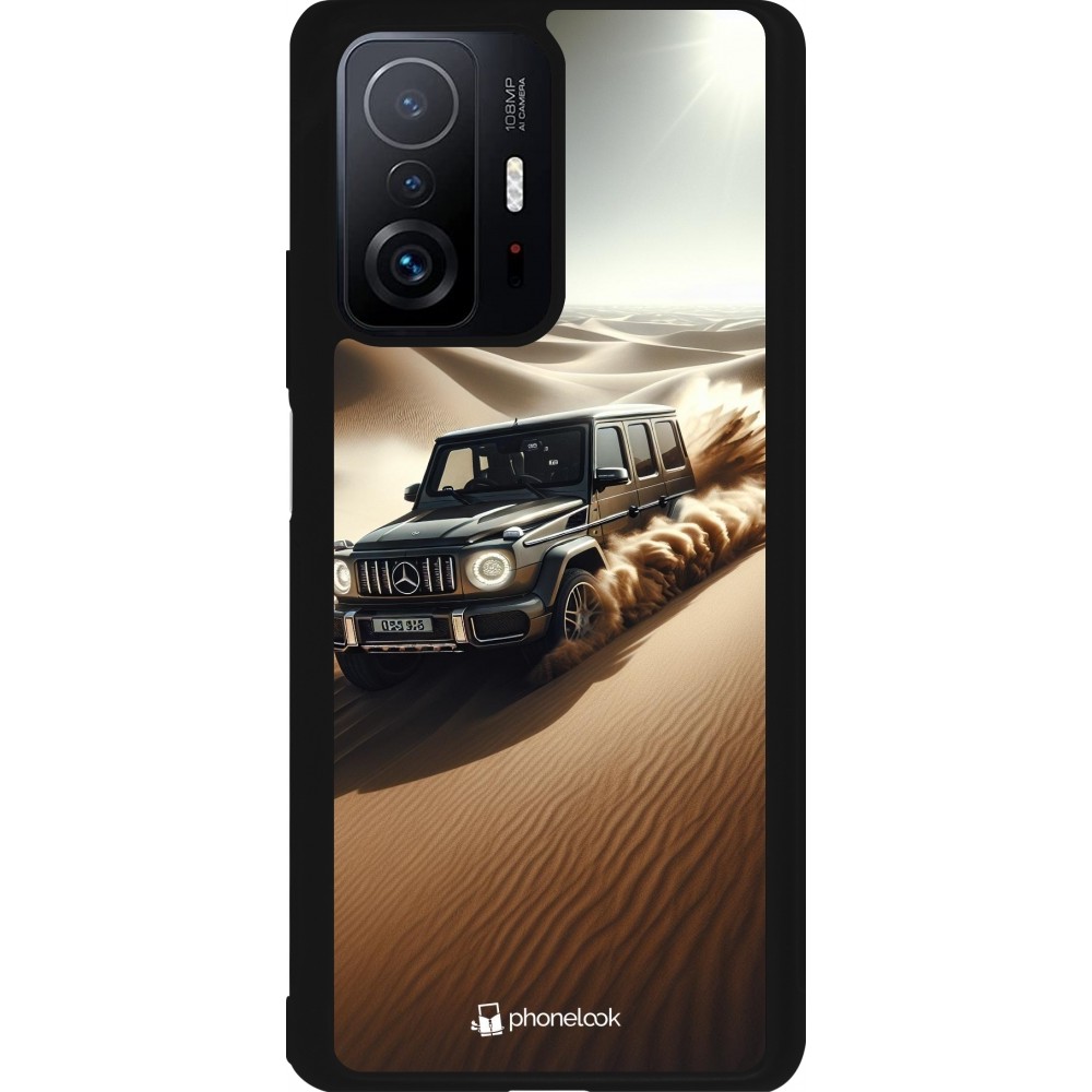 Coque Xiaomi 11T - Silicone rigide noir Mercedes G Drift Desert