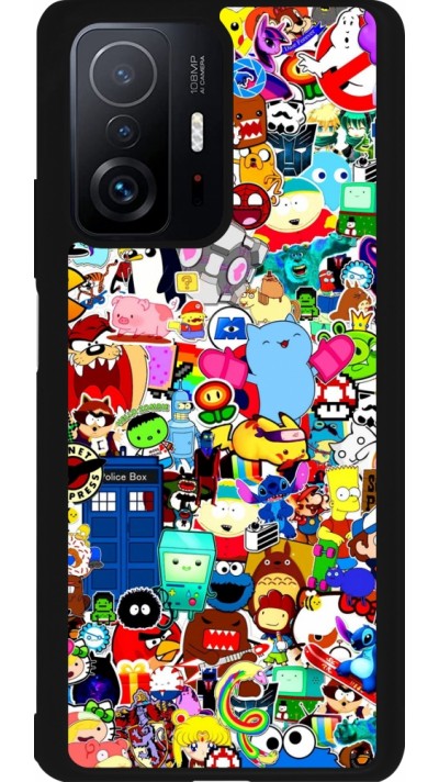 Coque Xiaomi 11T - Silicone rigide noir Mixed cartoons