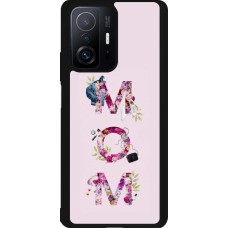 Coque Xiaomi 11T - Silicone rigide noir Mom 2024 girly mom