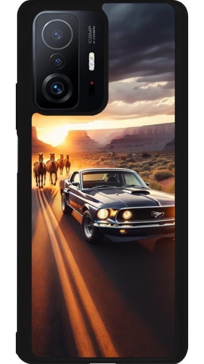 Xiaomi 11T Case Hülle - Silikon schwarz Mustang 69 Grand Canyon