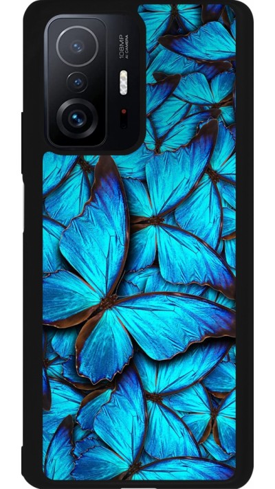 Xiaomi 11T Case Hülle - Silikon schwarz Papillon bleu