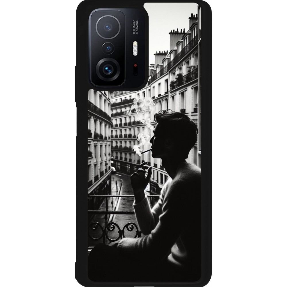 Xiaomi 11T Case Hülle - Silikon schwarz Parisian Smoker