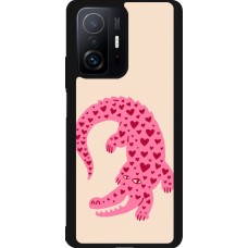 Xiaomi 11T Case Hülle - Silikon schwarz Pink crocodile 2026