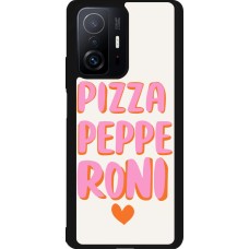 Coque Xiaomi 11T - Silicone rigide noir Pizza pepperoni 2026