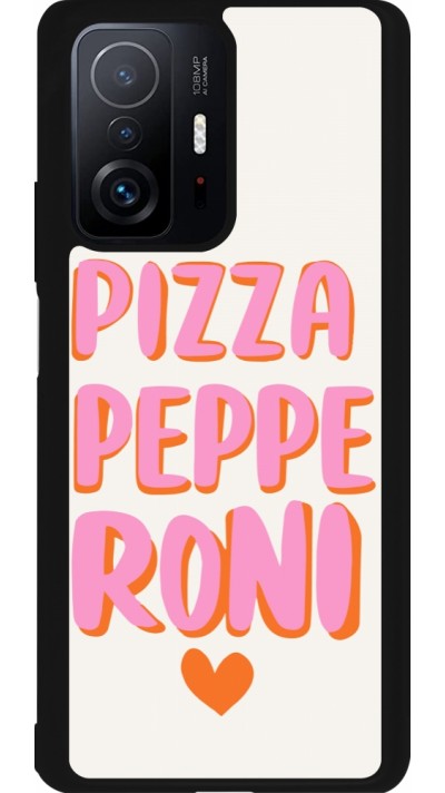 Xiaomi 11T Case Hülle - Silikon schwarz Pizza pepperoni 2026