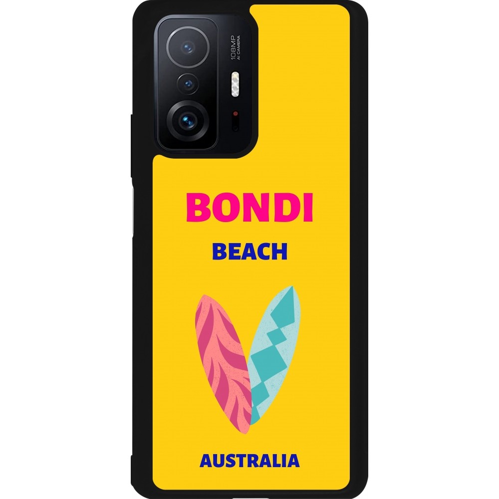 Xiaomi 11T Case Hülle - Silikon schwarz Pop Summer Destination Bondi