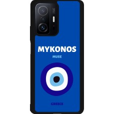 Coque Xiaomi 11T - Silicone rigide noir Pop Summer Destination Mykonos